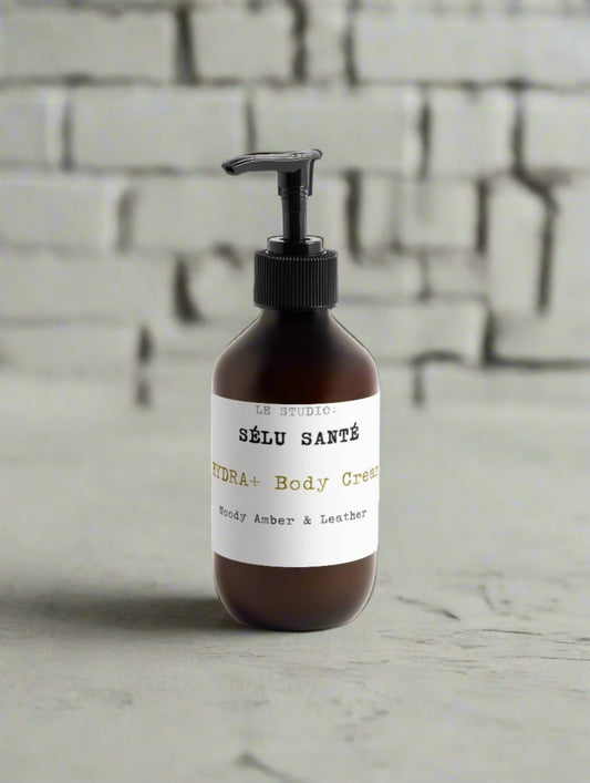 HYDRA+ Body Cream Amber + Leather